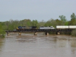 CSX 670 vs. swollen Flint River